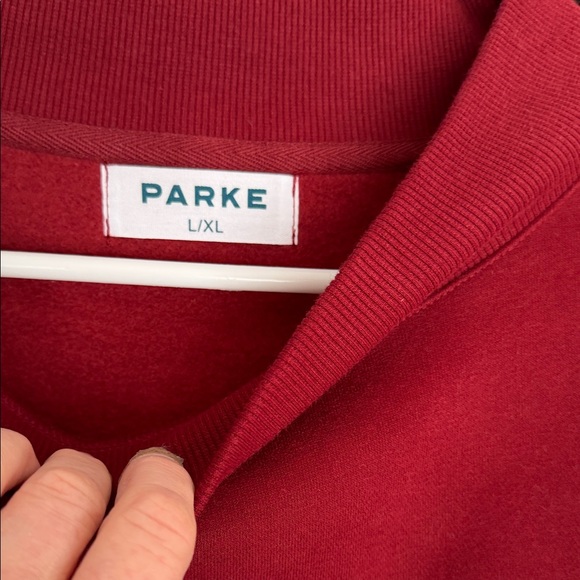 Parke NWOT Burgundy/Green Crewneck Sweatshirt s - Picture 3 of 9